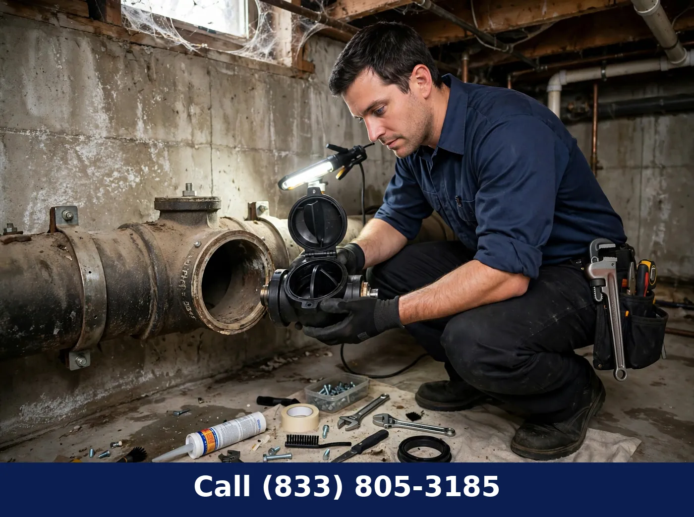 Backwater Valve Installation by Plumbing Services Usa