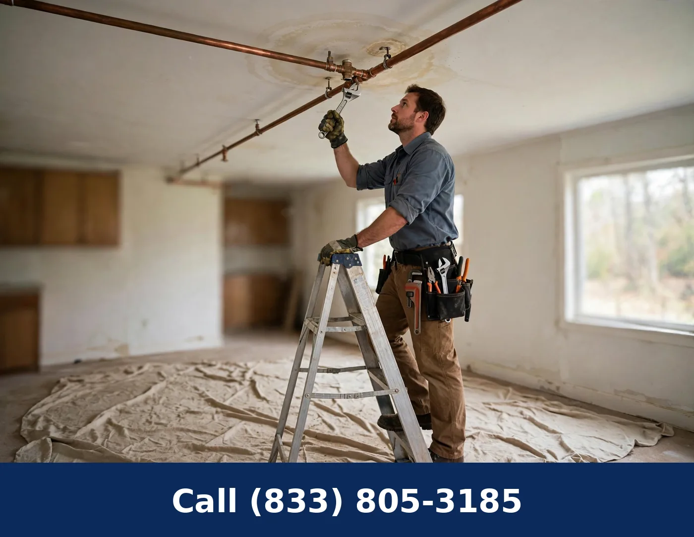 Ceiling Leak Plumbing Repair Near Me by Plumbing Services Usa
