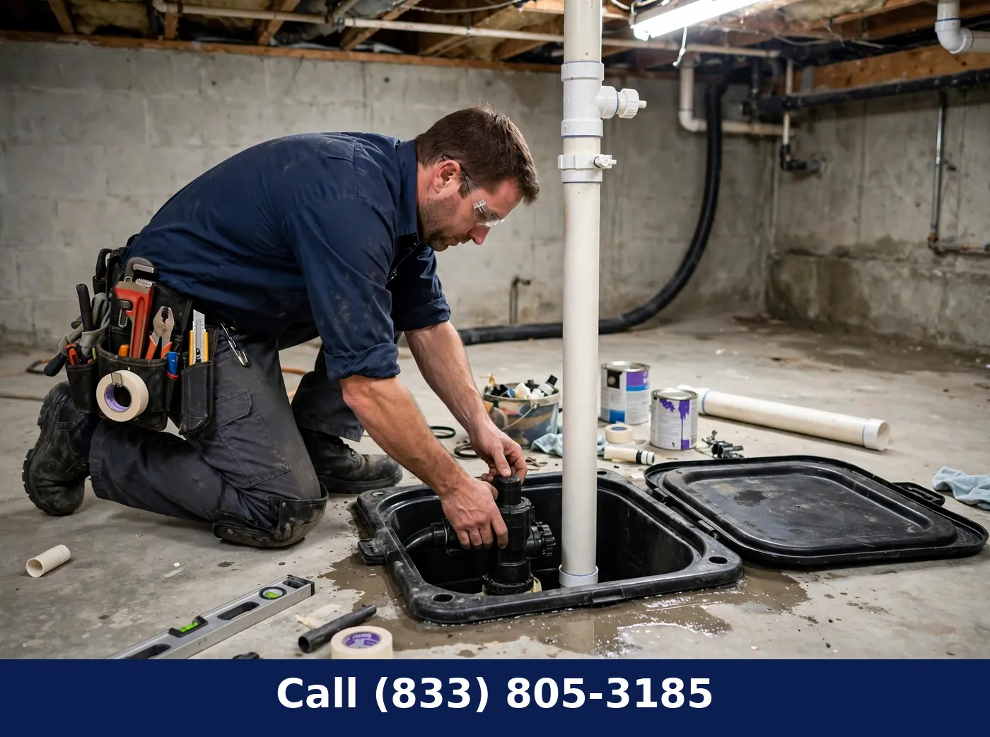 Ejector Pump Installation by Plumbing Services Usa