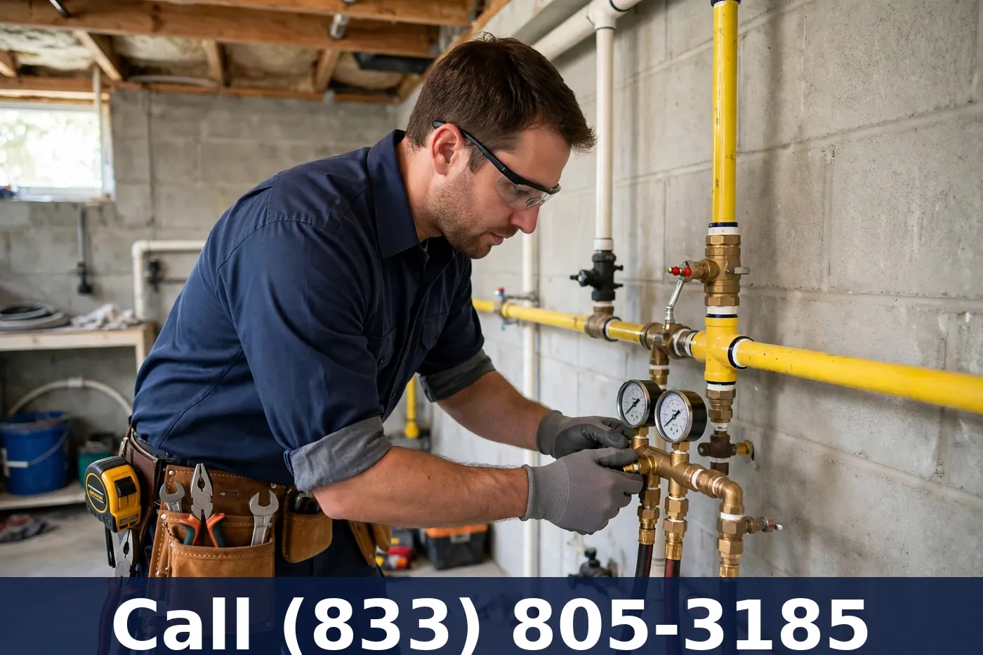Gas Line Pressure Testing by Plumbing Services Usa
