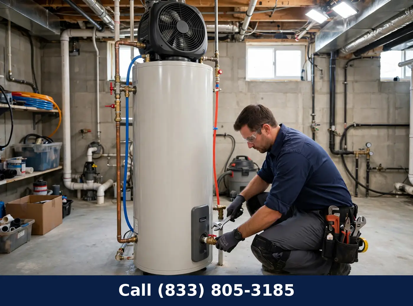 Hybrid Heat Pump Water Heater Installation by Plumbing Services Usa