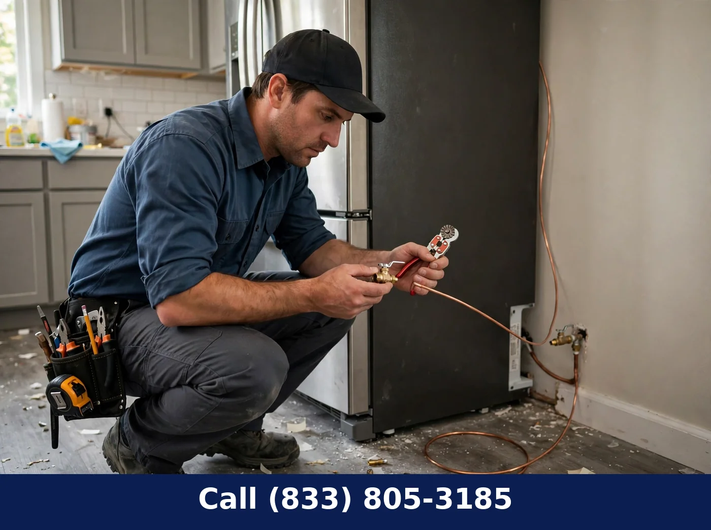Ice Maker Water Line Installation by Plumbing Services Usa