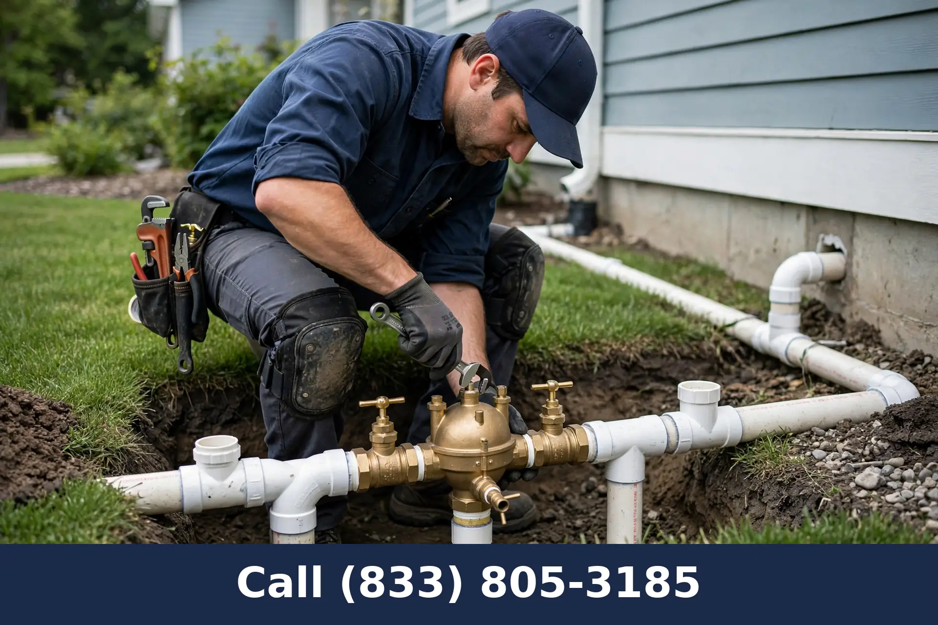 Irrigation System Plumbing Connection by Plumbing Services Usa