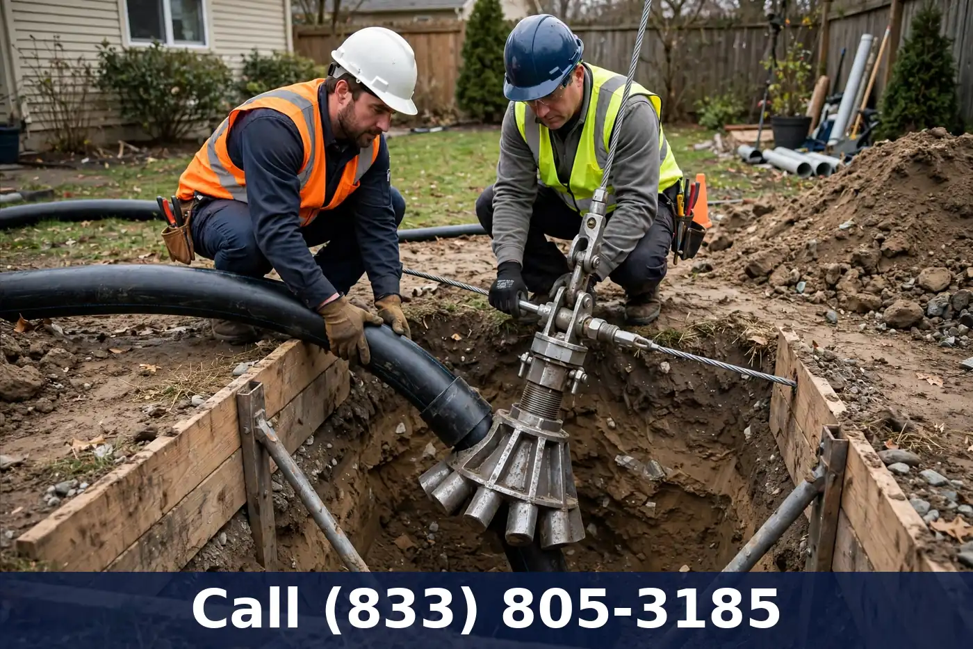 Pipe Bursting Sewer Replacement by Plumbing Services Usa