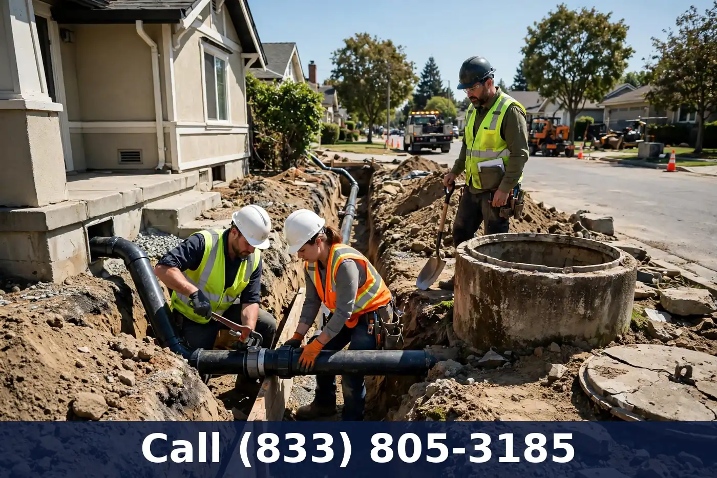Septic to Sewer Conversion by Plumbing Services Usa