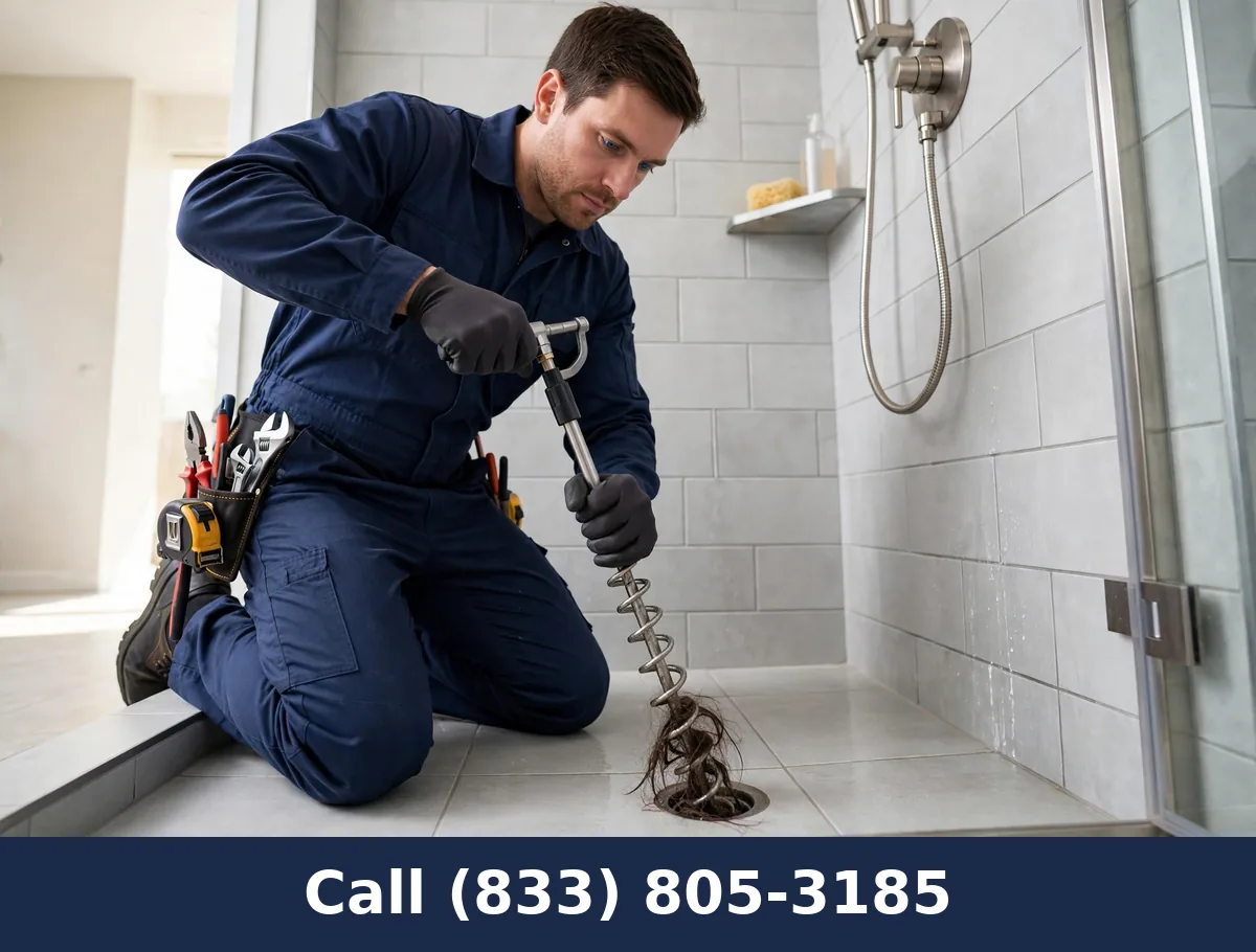 Shower Drain Unclogging by Plumbing Services Usa