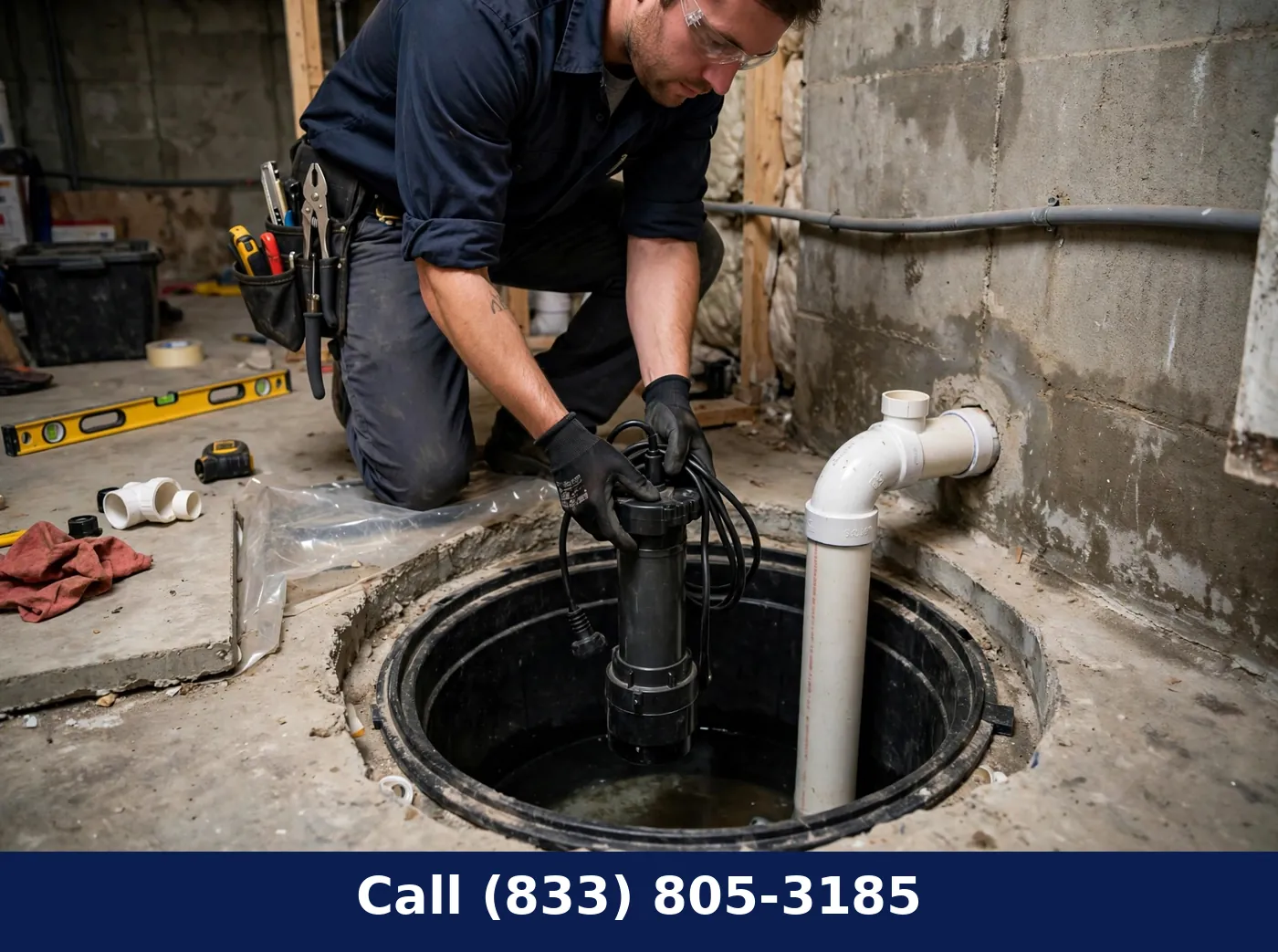 Sump Pump Installation by Plumbing Services Usa