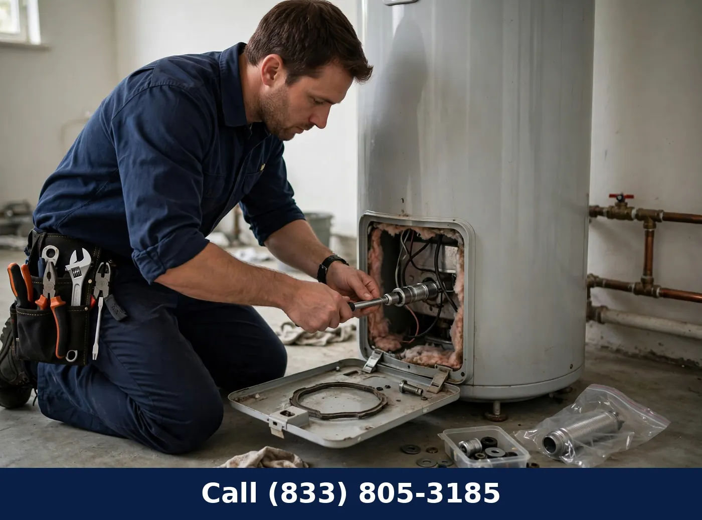 Tank Water Heater Repair by Plumbing Services Usa