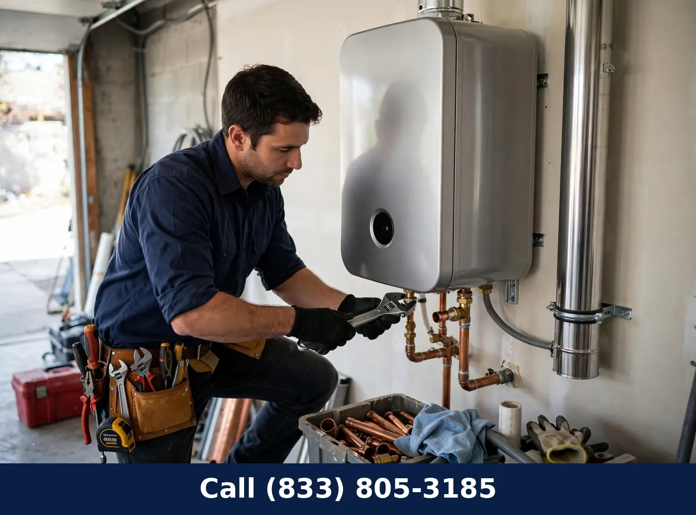 Tankless Water Heater Installation by Plumbing Services Usa