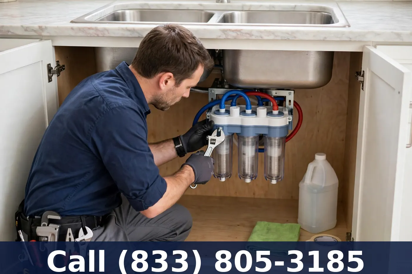 Under-Sink Water Filter Installation by Plumbing Services Usa