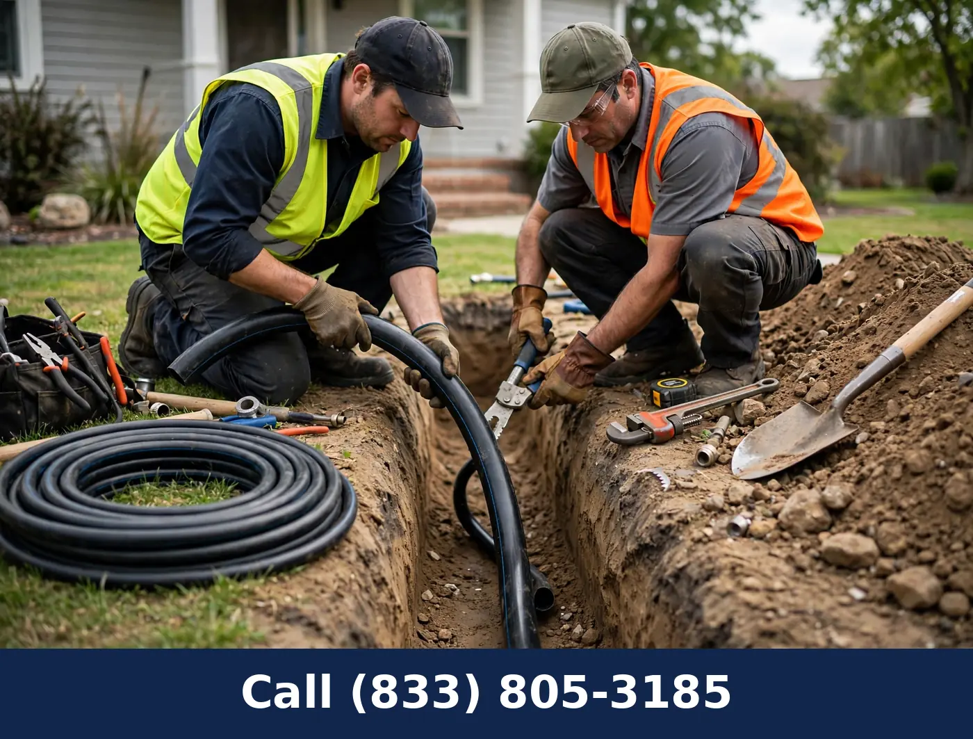 Water Service Line Replacement by Plumbing Services Usa