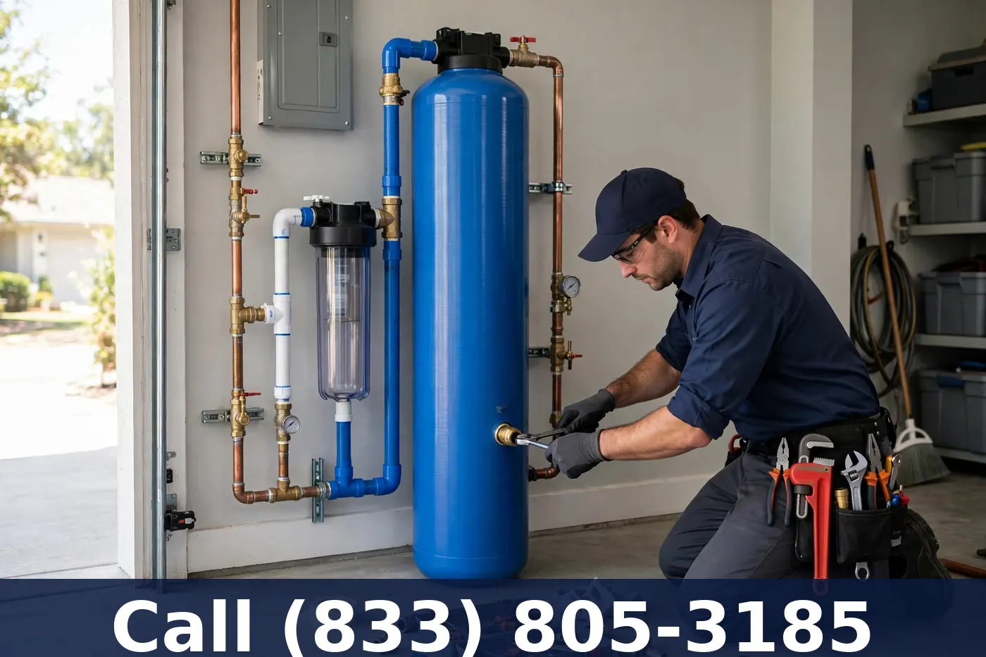 Whole-House Water Filtration Installation by Plumbing Services Usa